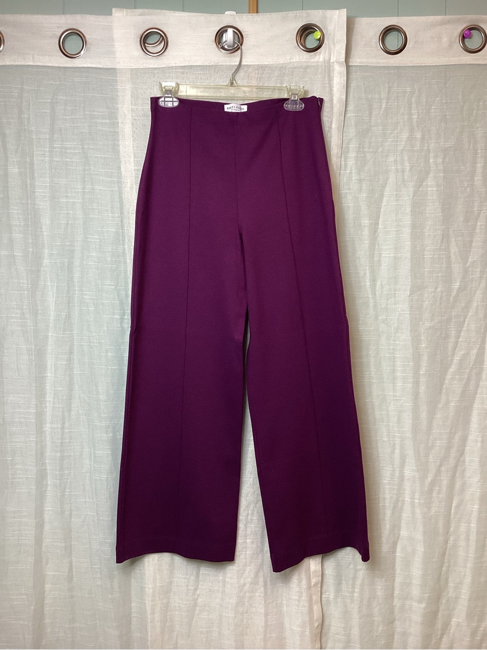 Ripley Rader Ponte Knit Wide Leg Pants- Plum; Size: 1+